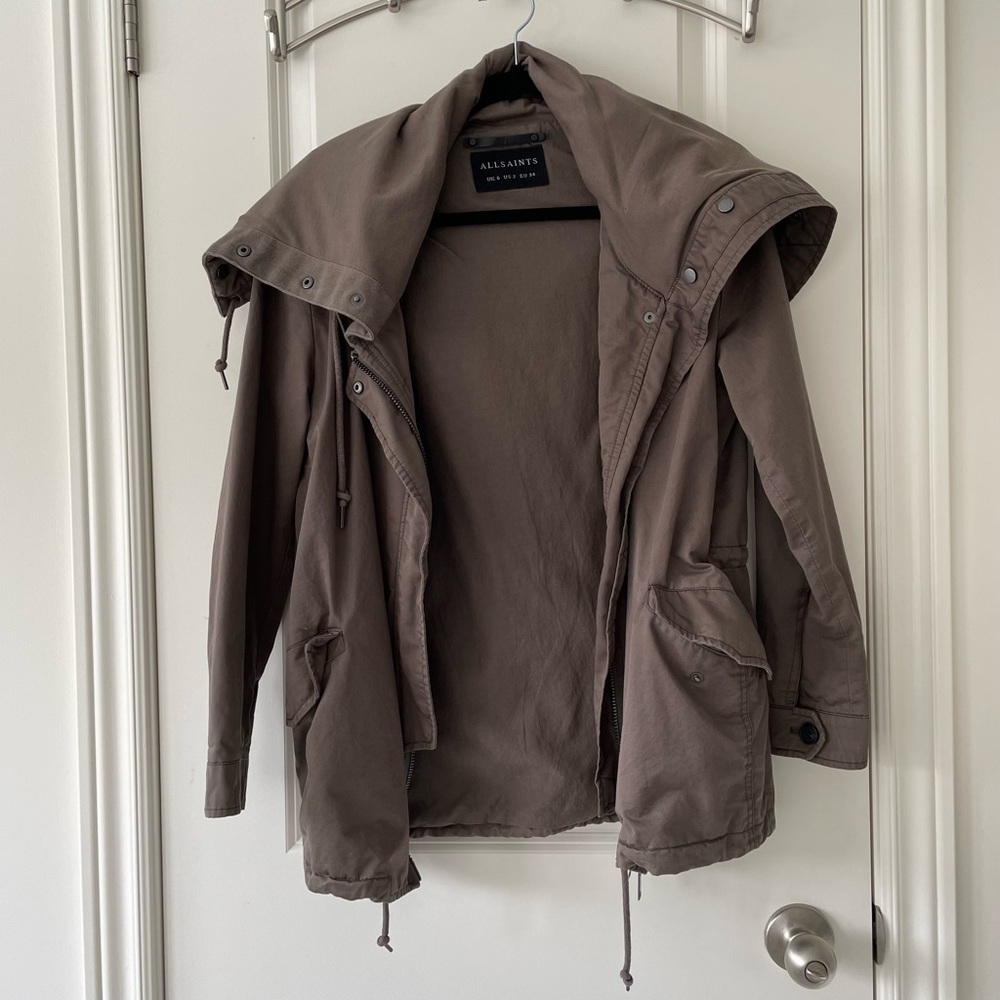 All Saints hooded outwear/Jacket
